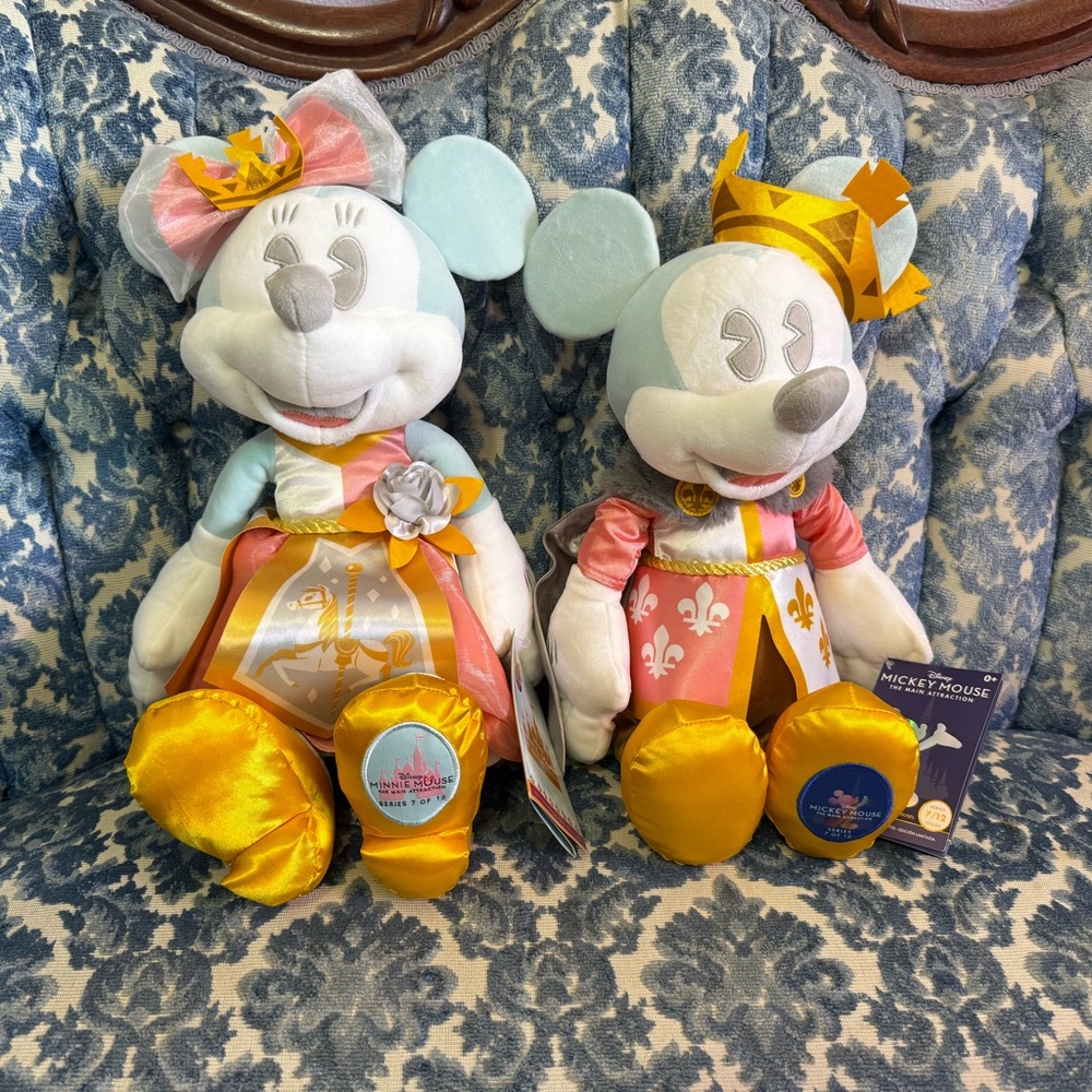 Main Attraction Mickey and Minnie Carousel Plush Set